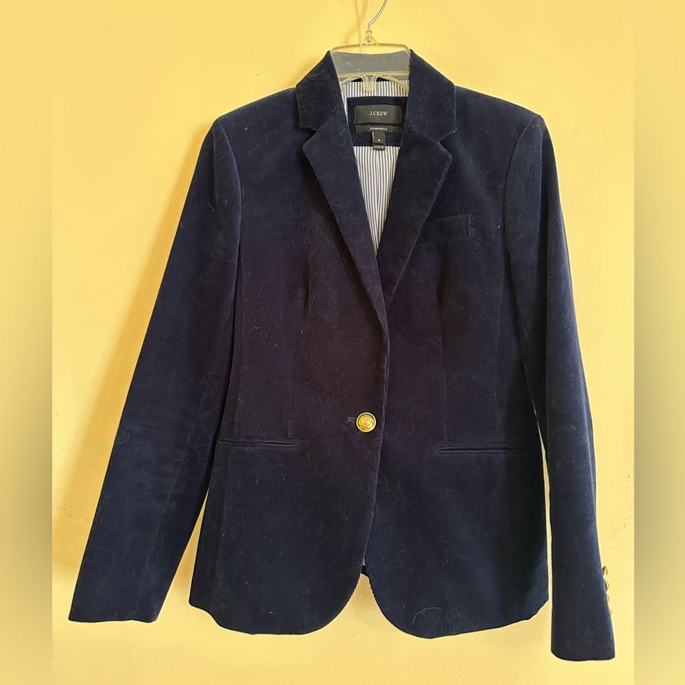 J.Crew Dark Blue Corduroy Jacket